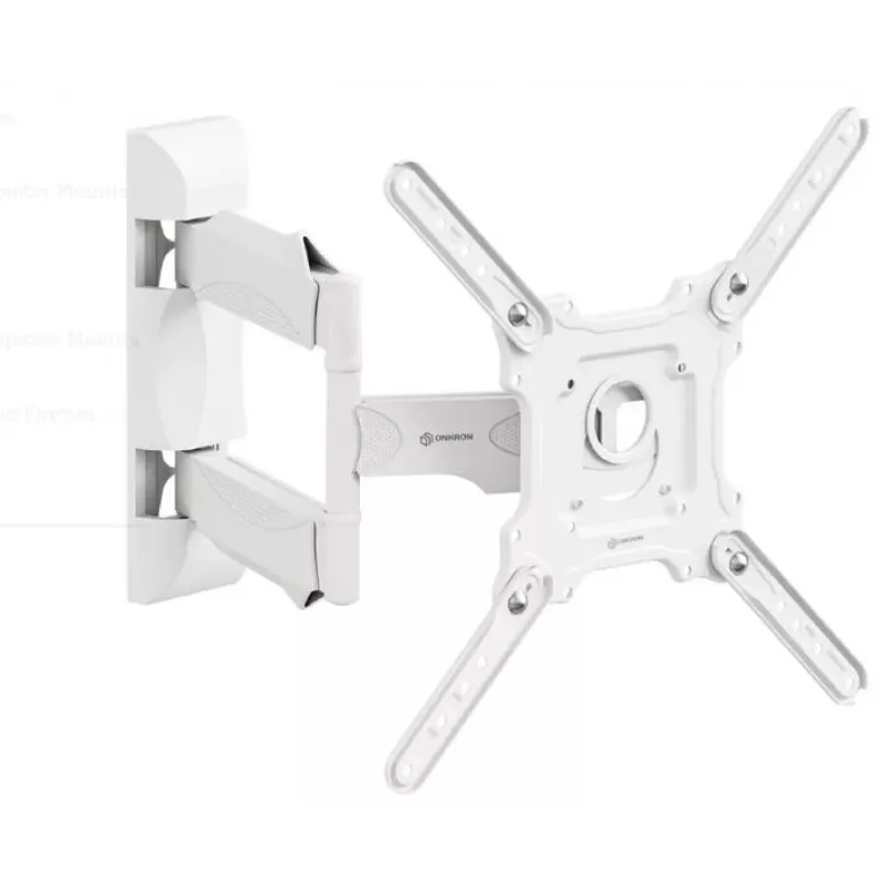 Wand-TV-Halterung ONKRON M4-W für 32 Zoll–65 Zoll (81–165 cm), neig- und schwenkbar, VESA bis 400×400, max. Belastung 35 kg, weiß