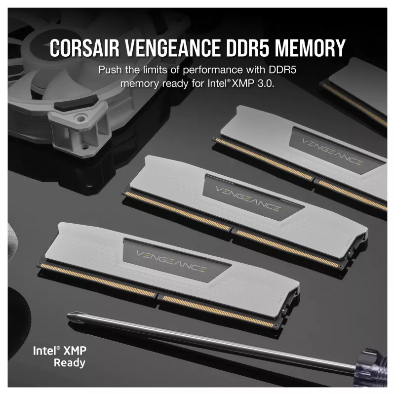 Corsair Vengeance 32GB (2x16GB) DDR5 6400MHz CL36 Desktop-Arbeitsspeicher-Kit – Weiß