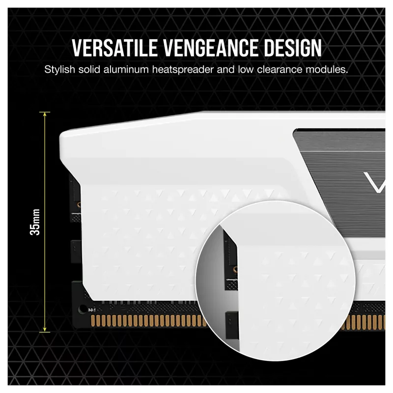 Corsair Vengeance 32GB (2x16GB) DDR5 6400MHz CL36 Desktop-Arbeitsspeicher-Kit – Weiß