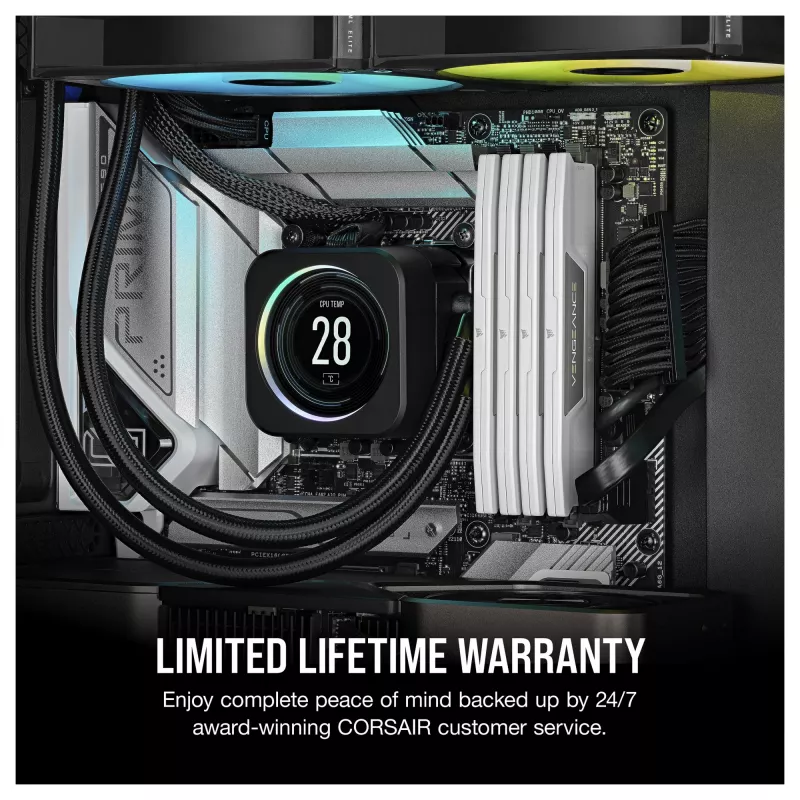 Corsair Vengeance 32GB (2x16GB) DDR5 6400MHz CL36 Desktop-Arbeitsspeicher-Kit – Weiß