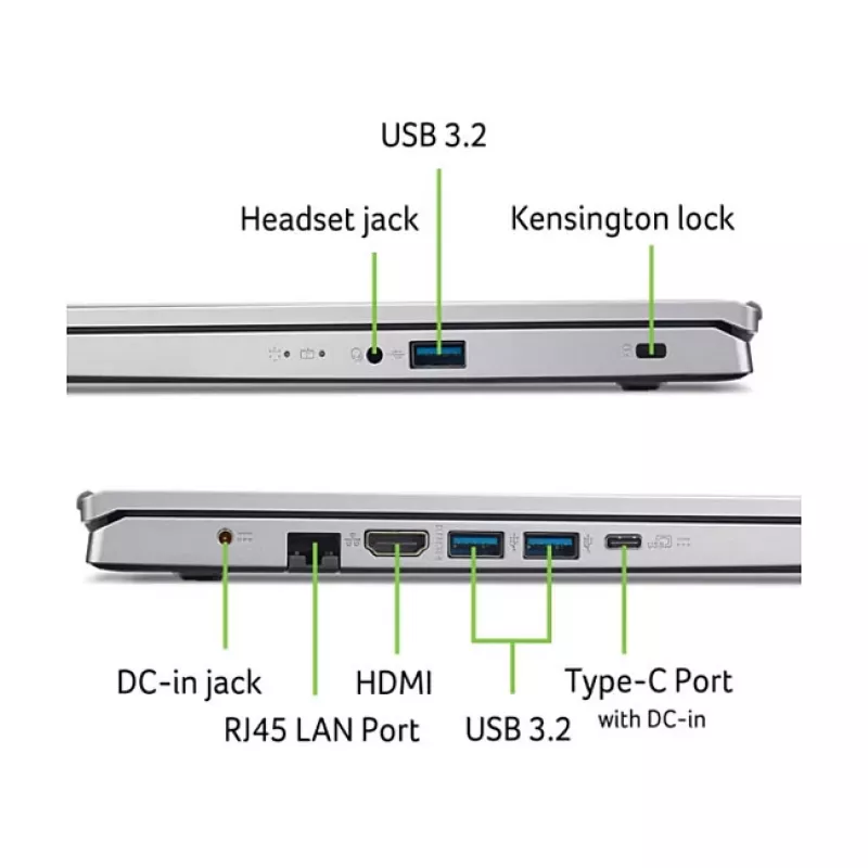 Laptop Acer Aspire Go 15 AG15-42P-R1VS — 15,6 Zoll Full-HD IPS, Ryzen R7-5825U, 8 GB RAM, 512 GB SSD, Linux (eShell)