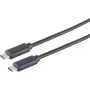USB-Kabel S/CONN 13-48035 USB 3.2 Gen 2x2 2 m USB C Schwarz