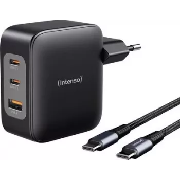 Intenso W100ACC+C520C schwarz USB-C® Adapter 100 W USB-A, USB-C® Schwarz (7810010)