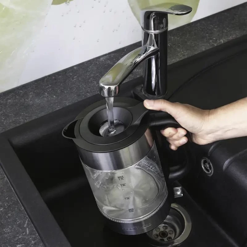 Wasserkocher ProfiCook PC-WKS 1322 G — 1,7 L, 2200 W, Glas & Edelstahl, kabellos