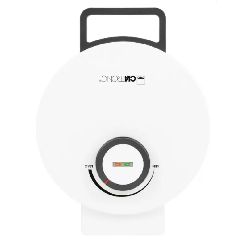 Waffle maker Clatronic WA 3832 — 1 round waffle, 1200 W, 20 cm plates, Schwarz/white