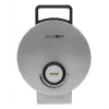 Waffeleisen CLATRONIC HA 3833 — 1 runde Waffel, 1200 W, Platten 20×20 cm, schwarz/silber