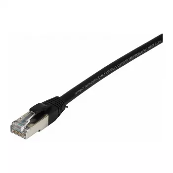 Synergy21 Patchkabel RJ45, CAT8.1 2000 MHz, 0,15 m, schwarz, S-STP (S/FTP), TPE/LSZH (SuperFlex), AWG26