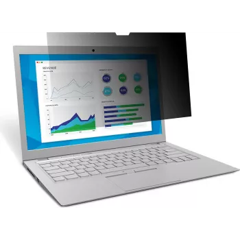 3M Display Zubehör - Notebook-Bildschirmschutzfolie - Schwarz - jede Marke - 33,8 cm (13.3) - blendfreie Bildschirmschutzfolie - kratzfest (98044066482)