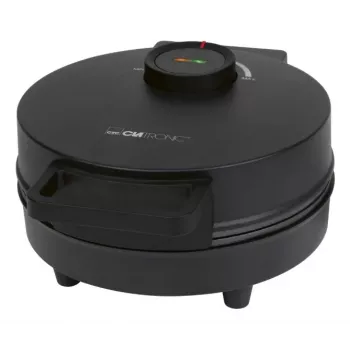 Waffeleisen CLATRONIC WA 3832 — 1 runde Waffel, 1200 W, 20 cm Platten, schwarz
