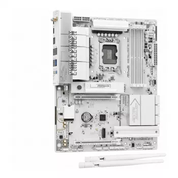 MicroATX-Mainboard ASRock B850M Challenger WiFi DDR5 AM5, weiß — DDR5, AM5-Sockel, Wi‑Fi