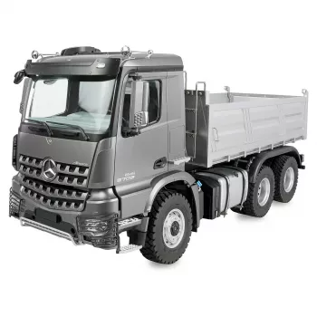 Fernsteuerbarer Amewi Mercedes Arocs Muldenkipper 6x6 1:14 RTR anthrazit, Maßstab 1:14, 6x6-Antrieb