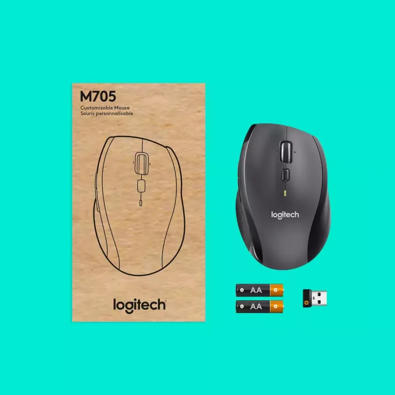 Logitech Marathon M705 Maus Kabellos USB Schwarz