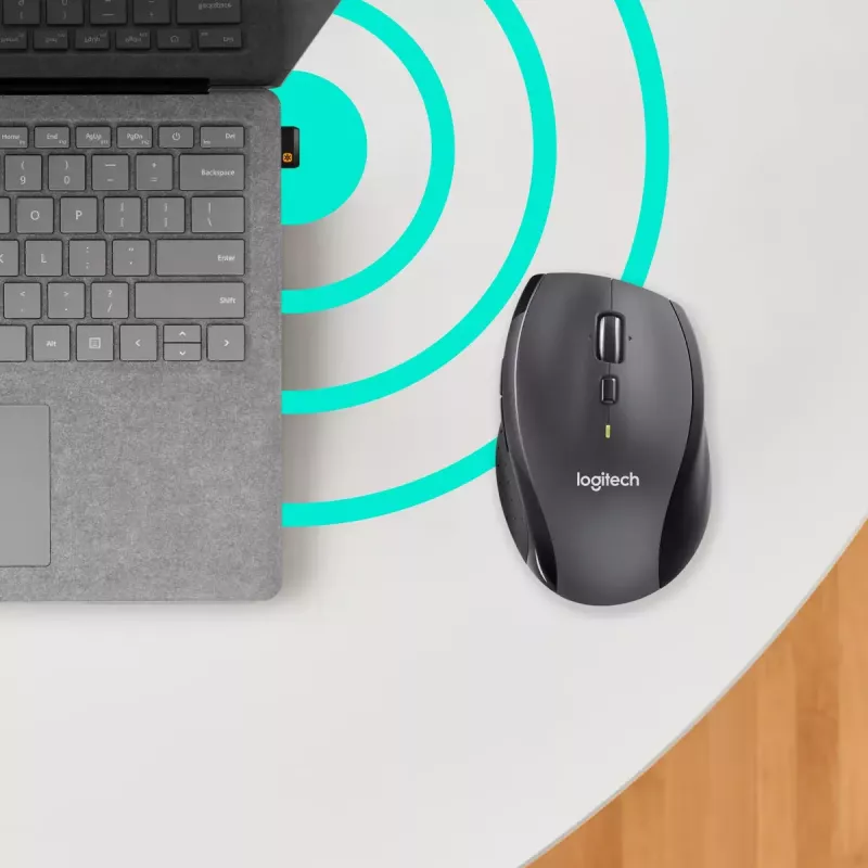 Logitech Marathon M705 Maus Kabellos USB Schwarz