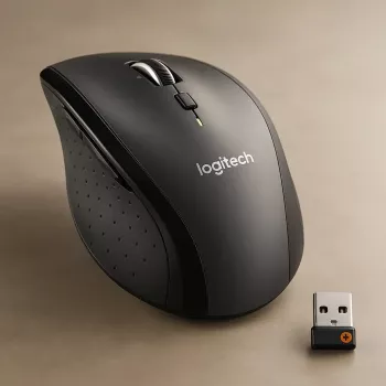 Logitech Marathon M705 Maus Kabellos USB Schwarz