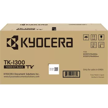 Kyocera Toner schwarz TK-1300 für 3 PA4000x/wx - Tonereinheit - Schwarz
