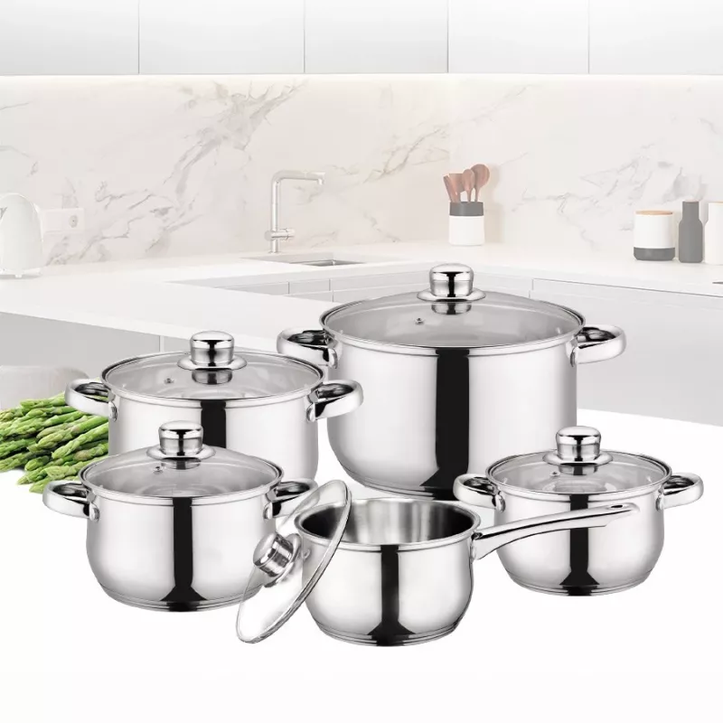 Kochset Maestro MR-2020-10 — 10-teiliges Topf- und Pfannenset