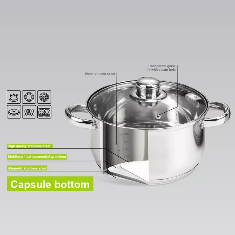 Kochtopfset Maestro MR-2020-6XL — 6-teiliges Topfset