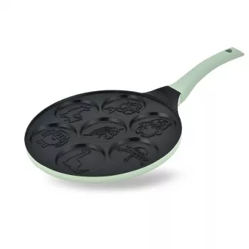 Pfannkuchenpfanne Maestro MR-1222-D CUTE — 26 cm Aluminium-Antihaft-Crepe-Pfanne, grün