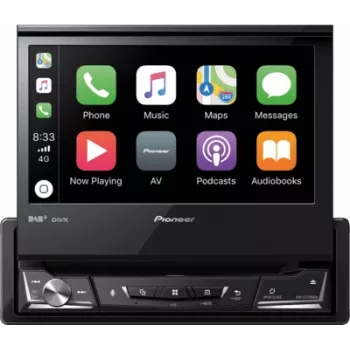 AVH-Z7200DAB, schwarz, 1 DIN, CD, DVD, MOSFET, AAC, FLAC, MP3, WAV, WMA, JPEG