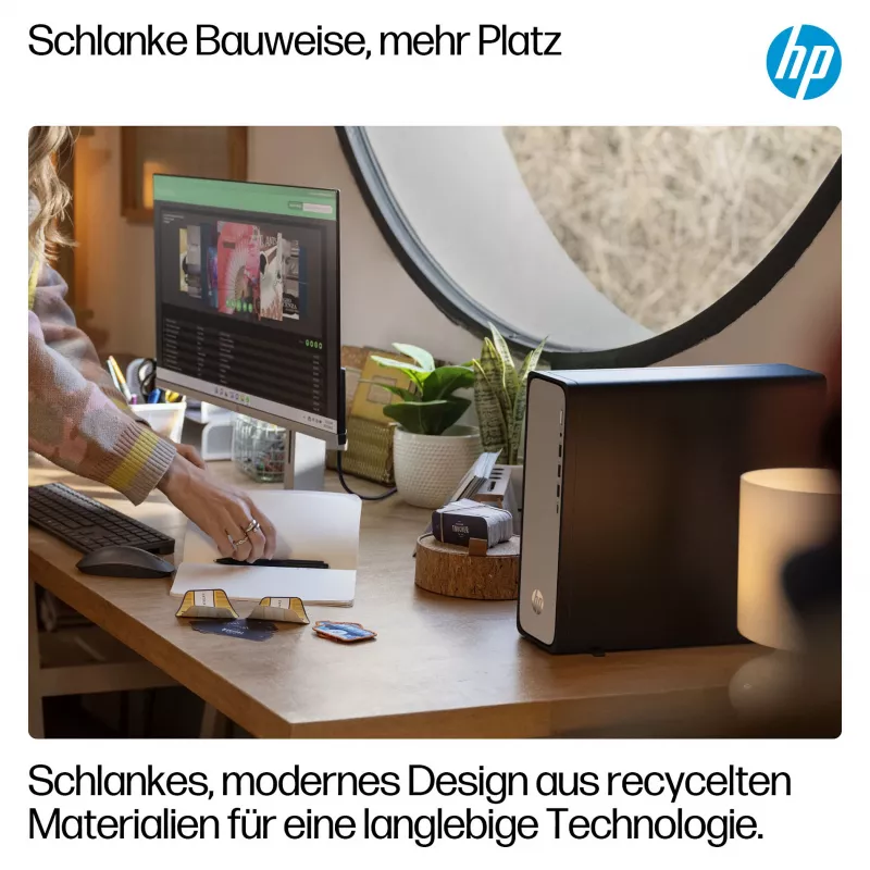 HP OmniDesk S03-0032ng - Schlanker Desktop - Core i3 i3-14100 - Komplettsystem - Core i3