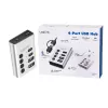 Hub USB 3.2 Gen 1, 4 Ports, USB-A/C, Ein-/Ausschalter