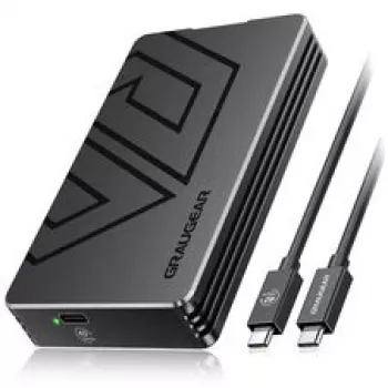 Externes M.2 SSD Gehäuse GrauGear G-M2U4-40G01 mit PCIe 4.0 und USB‑C