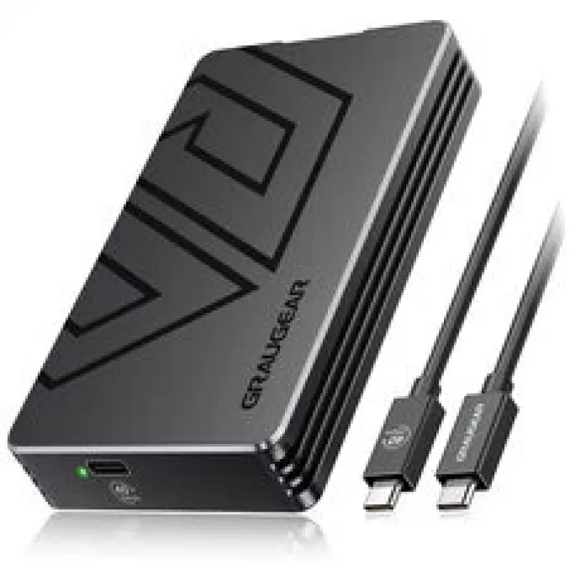 Externes M.2 SSD Gehäuse GrauGear G-M2U4-40G01 mit PCIe 4.0 und USB‑C