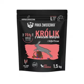 PAKA ZWIERZAKA Kaninchen mit Waldfrüchten Trockenfutter L 1,5 kg