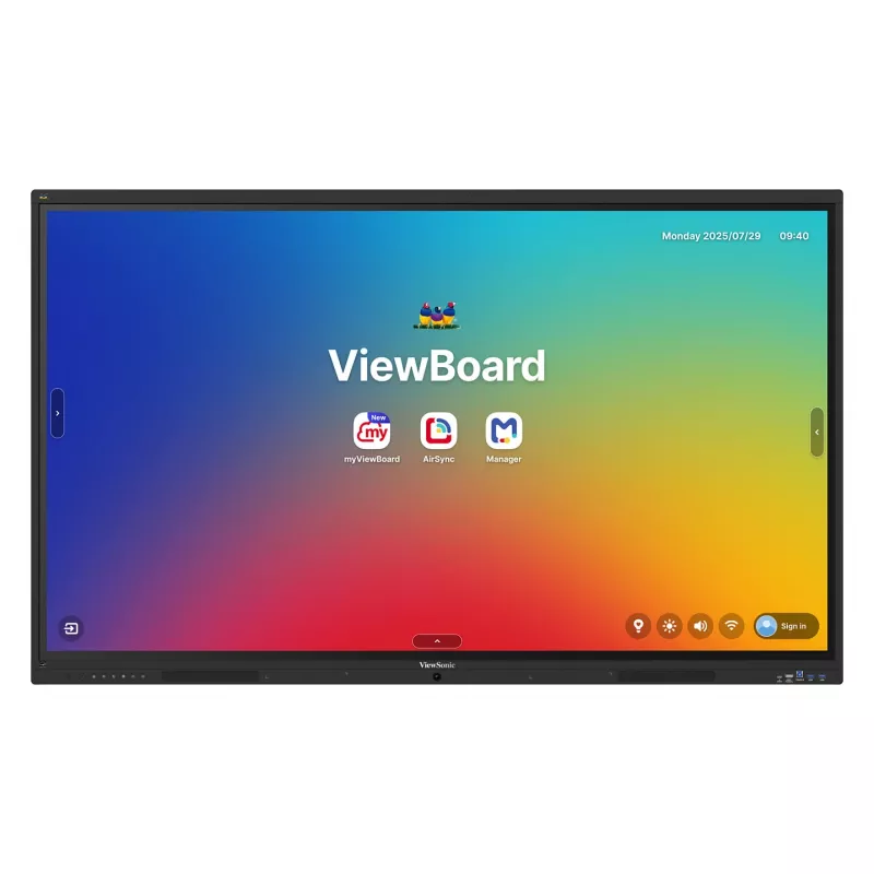 ViewBoard 41 Serie Touchscreen 75ZOLL UHD, Android 16 EDLA, IR 450 Nits, 2x20W + Sub 15W + 8 Array-Mikrofon, 3 x USB-C 8/128GB, 8-Kern C