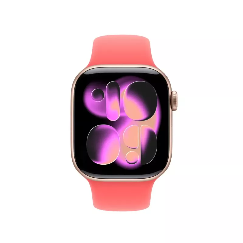Sportband für Apple Watch 42mm – Bright Guava (S/M), Handgelenk 130–180 mm