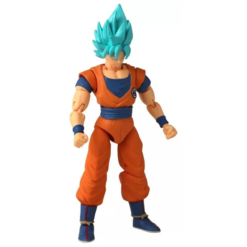 Actionfigur Bandai Dragon Stars Super Saiyan Blue Goku V2 — sammelbare, posierbare Figur