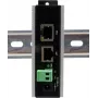 Ethernet PoE Gigabit Injektor Exsys EX-6007POE-WT — 1×Gigabit RJ45, PoE, 12–24V Anschlussklemme