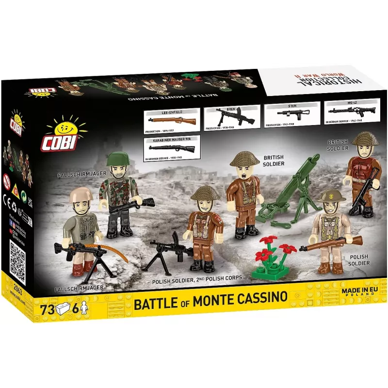 Baukasten Cobi Blocks Schlacht um Monte Cassino Historisches Militär-Diorama COBI-2063
