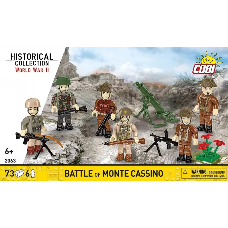 Baukasten Cobi Blocks Schlacht um Monte Cassino Historisches Militär-Diorama COBI-2063