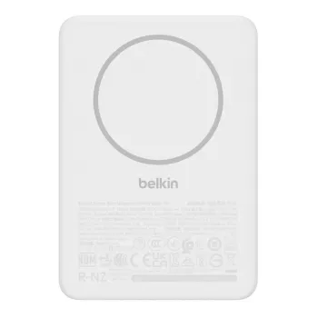 Powerbank Belkin BPD010hqWH 5000 mAh, kabelloses Laden 7,5 W, USB-C, weiß