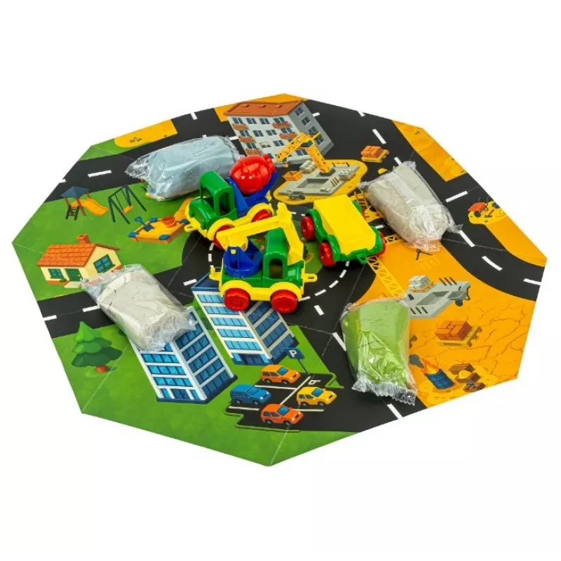 TUBAN Tuban TU3865 Kunst- und Bastelspielzeug — dynamischer Sand (Fluffy) Baukasten, hergestellt in Polen