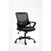 Bürostuhl ActiveJet YK507 schwarz – ergonomischer Drehstuhl, Stoff/PU, höhenverstellbar
