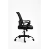 Bürostuhl ActiveJet YK507 schwarz – ergonomischer Drehstuhl, Stoff/PU, höhenverstellbar