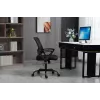 Bürostuhl ActiveJet YK507 schwarz – ergonomischer Drehstuhl, Stoff/PU, höhenverstellbar