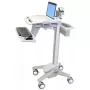 Multimedia-Laptopwagen ERGOTRON StyleView EMR SV41-6100-0 — weiß, Aluminium/Kunststoff, 51 cm Höhenverstellung, 26 kg