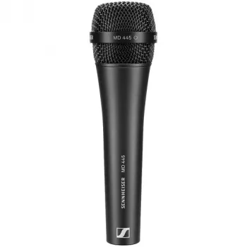 Dynamisches Supernieren-Mikrofon Sennheiser MD 445 – professionelles Gesangs-/Instrumentenmikrofon, robustes Metallgehäuse