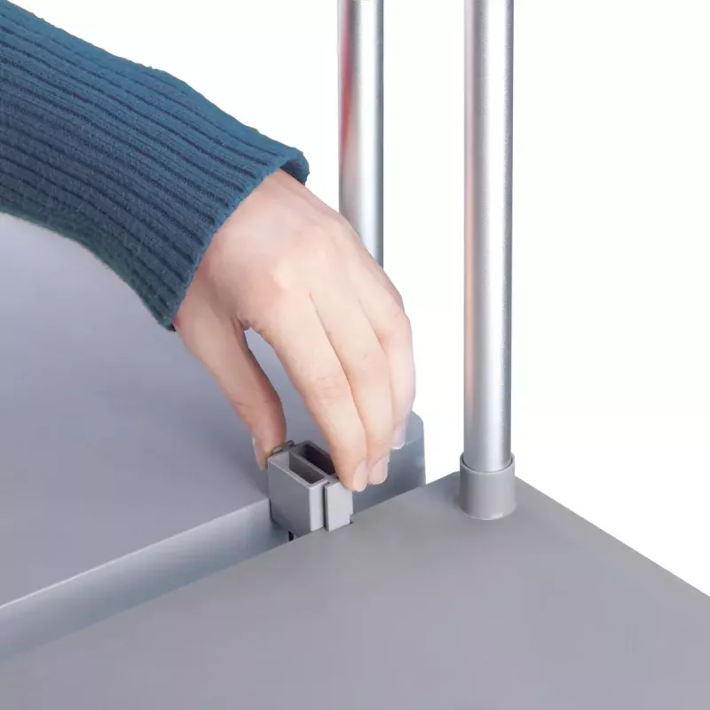 Freistehender Müllbeutelhalter Hailo ProfiLine MSS XXXL — Innenbereich, Aluminium/Metall/Kunststoff, 430×450×970 mm