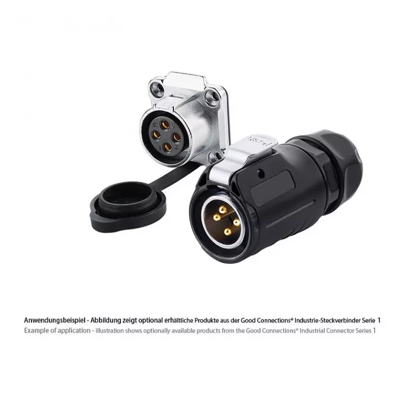 Good Connections Industrie-Steckverbinder S1 - Power 4-Pin M20