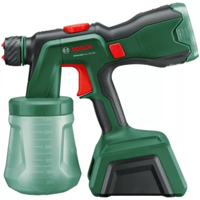 Batterie-Spritzpistole UniversalSpray 18V-300 solo (Grün, ohne Akku und Ladegerät, POWER FOR ALL ALLIANCE)