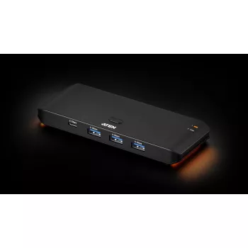 USB 3.2 Gen1 2x4 Sharing Switch ATEN US5324 mit Host A + C und 4 Geräteanschlüssen
