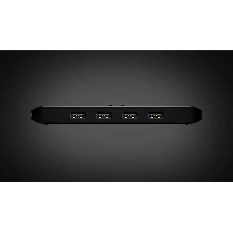 USB 2.0 Sharing Switch ATEN US4224 — 2x Host auf 4x Gerät, 480 Mbit/s, Schwarz