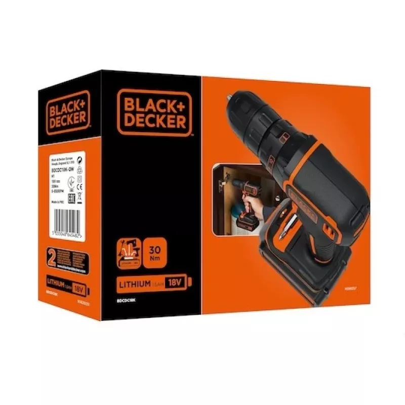 Schwarz & Decker BDCDC18-QW Bohrmaschine 650 U/min Schwarz, Orange