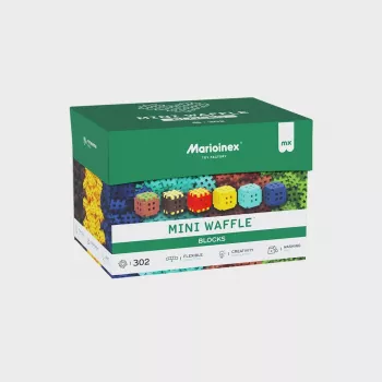 Konstruktionsbausteine Marioinex Mini Waffle 302 Teile — stapelbares, ineinandergreifendes Bau-Set
