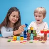 Konstruktionsbausteine Marioinex Mini Waffle 302 Teile — stapelbares, ineinandergreifendes Bau-Set