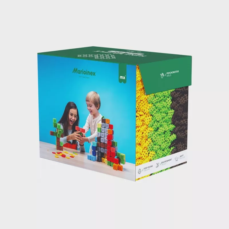 Bauspielzeug Marioinex Klocki Waffle Mini Blocks — 502 Stück